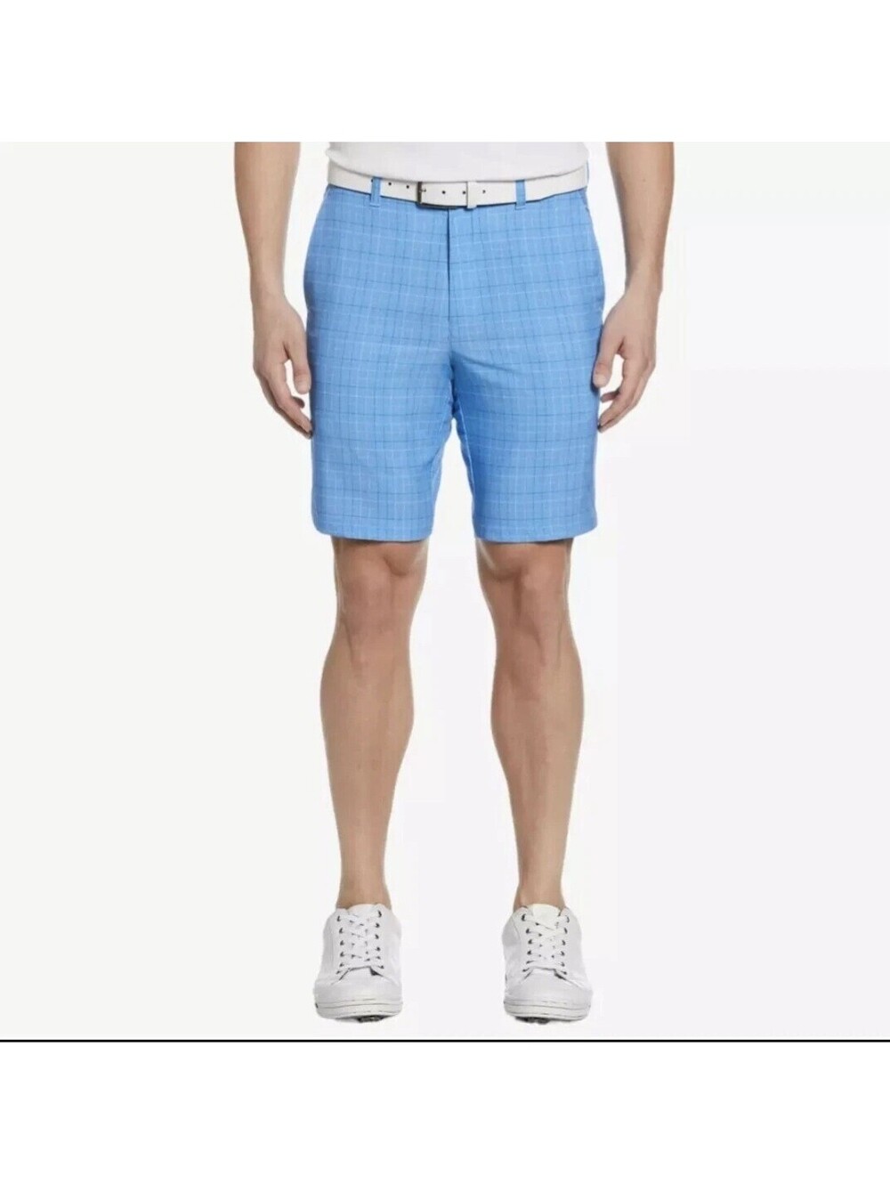 PGA Tour Flat Front Golf Shorts Nautical Blue Men's 42 Tall